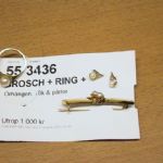 255 3436 Brosch + ring + 